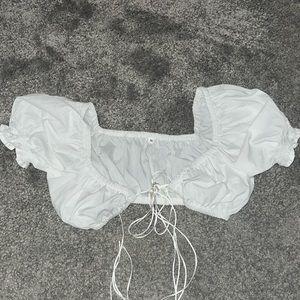 White crop top size small